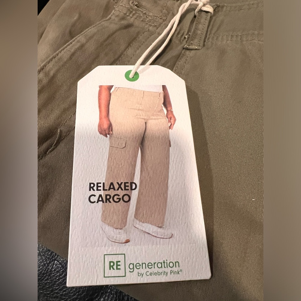 Regeneration by Celebrity Pink Tan Relaxed Cargo Pants